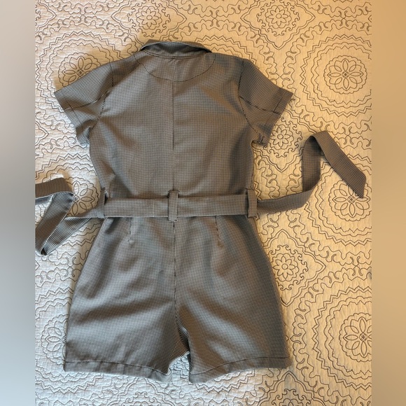 NWOT Albion Fit City Romper Houndstooth - RARE - Black & White - Size S - Picture 5 of 15